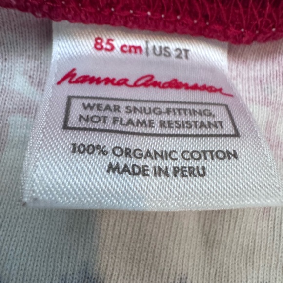 Hanna Andersson Fair Isle Dear Deer Reindeer Pajamas Organic Cotton Holiday 2T - Picture 3 of 4